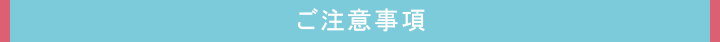 ご注意事項