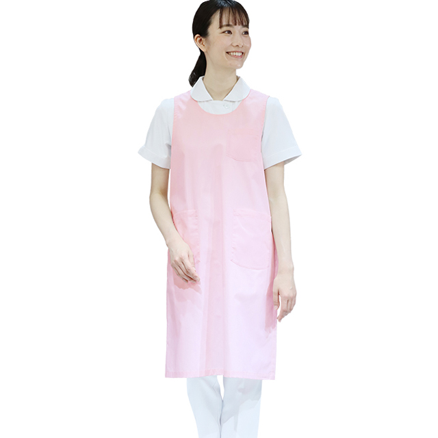 84-291 WEB限定商品 住商モンブラン 予防衣 エプロン ノースリーブ 男女兼用 ロング丈 袖なし ポケット MONTBLANC 医療用 看護師  介護 ケア 男性用 女性用 メンズ レディス 予防着 ピンク ブルー グリーン 白衣ネット本店