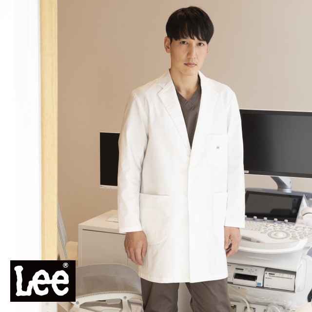 LMC76001 Lee メディカル ドクター メンズコート 診察衣 抗菌