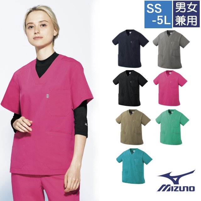 MZ-0300 チトセ ミズノ スクラブ 男女兼用 半袖 めちゃ軽 軽量