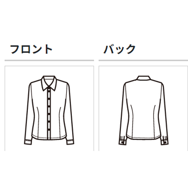 SB7502 フォーク オフィスウェア ブラウス 女性用 長袖 ノー