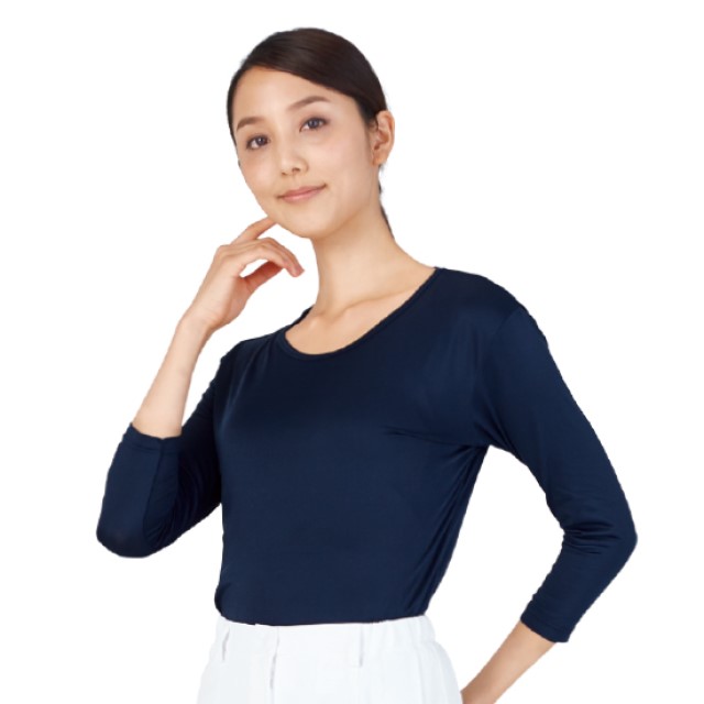 WH90029 自重堂 ホワイセル インナー Tシャツ 七分袖 男女兼用